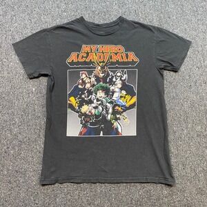 Funimation My Hero Academia TShirt Sz M Mens Black Anime Deku All Might Graphic